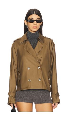 X REVOLVE Cropped Trencherous Coat in . Taglia M. Also in S - LIONESS - Modalova