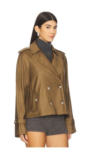 X REVOLVE Cropped Trencherous Coat in . Size S. Also in M - LIONESS - Modalova