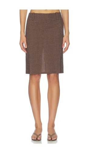 Play On Midi Skirt in Brown. - size M (also in S, XL) - LIONESS - Modalova