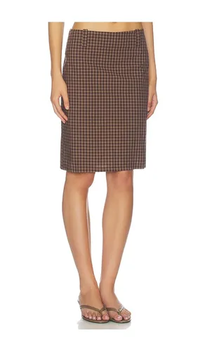 Play On Midi Skirt in Brown. - size M (also in S, XL) - LIONESS - Modalova