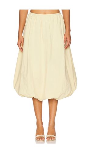 Intuition Bubble Midi Skirt in Lemon. - size L (also in M, S, XS) - LIONESS - Modalova