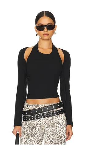 Sculpted Long Sleeve Tank in Black. - size XS (also in S) - LIONESS - Modalova