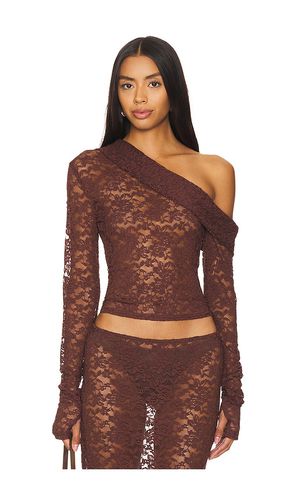 Black Swan Off Shoulder Top in Brown. - size L (also in M, S) - LIONESS - Modalova