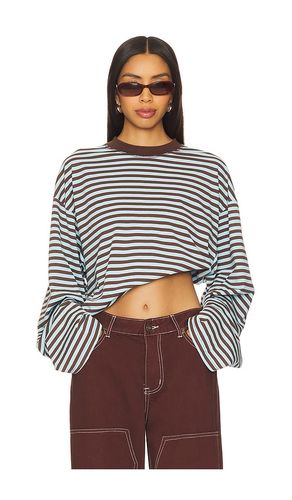 Bloom Long Sleeve Top in Brown, Baby Blue. - size L (also in XL, XS) - LIONESS - Modalova
