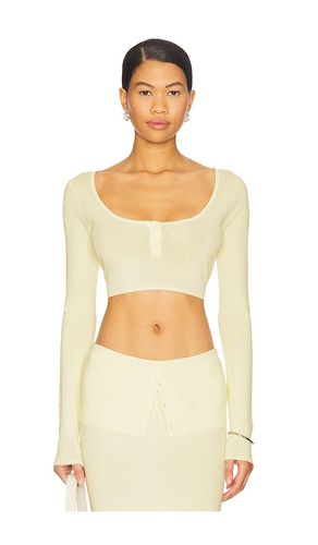 Amour Crop Top in Lemon. - size L (also in M, S, XL) - LIONESS - Modalova