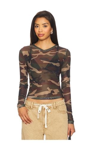 The Boulevard Mesh Top in Green. - size M (also in S, XS, XXS) - LIONESS - Modalova