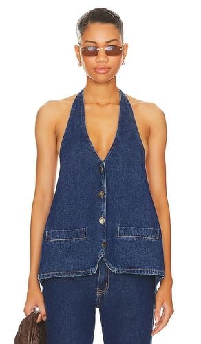 Hills Halter Top in Denim-Dark. - size L (also in M, S, XL) - LIONESS - Modalova