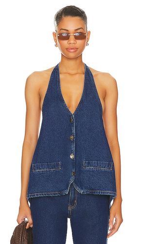 Hills Halter Top in Denim-Dark. - size L (also in M, S, XL, XS) - LIONESS - Modalova