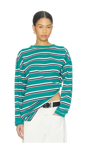 Horizon Long Sleeve Top in Teal,White. - size S (also in XS, M, L, XL) - LIONESS - Modalova