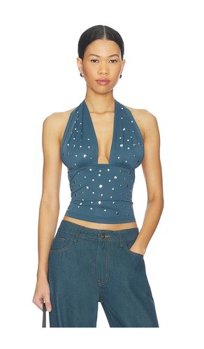 Safari Halter Top in Blue. - size S (also in XL, XS, XXS) - LIONESS - Modalova