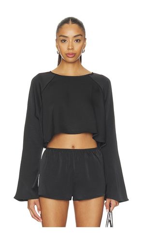 Gloss Long Sleeve Top in Black. - size M (also in XL, XS) - LIONESS - Modalova