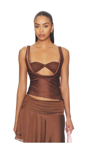 Delilah Top in Chocolate. - size M (also in S, XS, XXS) - LIONESS - Modalova