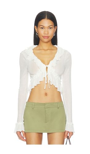 Venice Long Sleeve Top in White. - size L (also in M) - LIONESS - Modalova