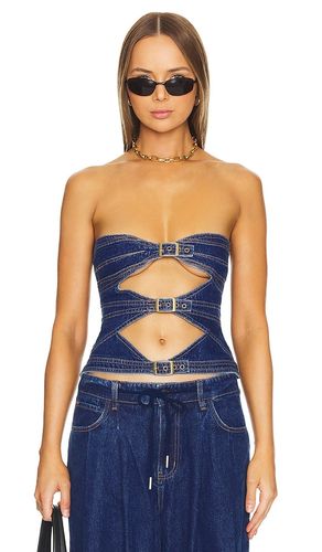 Buckle Corset in Denim-Dark. - size L (also in M, XL, XXL) - LIONESS - Modalova