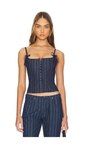 Charismatic Denim Corset in Blue. - size L (also in M, S, XL, XXL, XXS) - LIONESS - Modalova