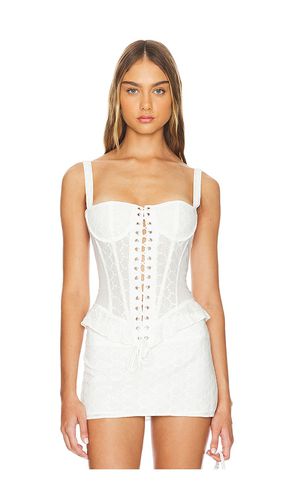 Prophecy Tie Up Corset in White. - size L (also in M, S, XS, XXS) - LIONESS - Modalova