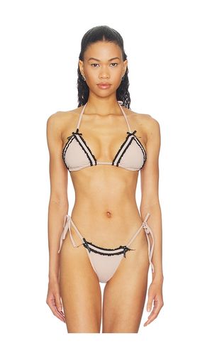 X REVOLVE Azuri Bikini Top in Tan. - size L (also in M, S, XS, XXS) - LIONESS - Modalova