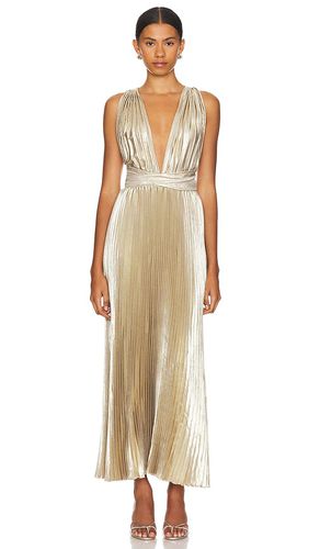 Moderniste Gown in Metallic Gold. - size 10/M (also in 12/L, 14/XL, 6/XS, 8/S) - L'IDEE - Modalova