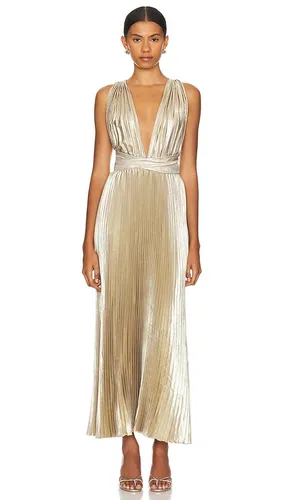 Moderniste Gown in Metallic Gold. - size 10/M (also in 6/XS) - L'IDEE - Modalova