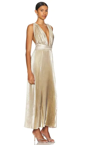 Moderniste Gown in Metallic Gold. - size 10/M (also in 6/XS) - L'IDEE - Modalova