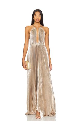 Boheme Gown in Metallic Gold. - size 10/M (also in 8/S) - L'IDEE - Modalova