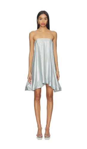 Aman Mini Dress in Metallic Silver. - size 12/L (also in 8/S) - L'IDEE - Modalova