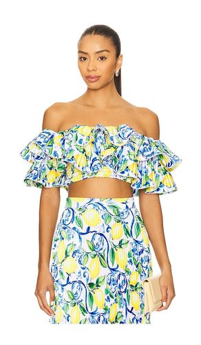 X REVOLVE Debut Top in Blue,Lemon. - size 10/M (also in 12/L, 14/XL, 6/XS, 8/S) - L'IDEE - Modalova