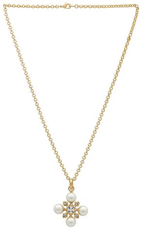 Collar de perlas theodora en color oro metálico talla all en - Metallic Gold. Talla all - Lili Claspe - Modalova