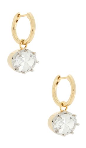 Xl Cleo Oval Charm Huggies Earrings in - Lili Claspe - Modalova