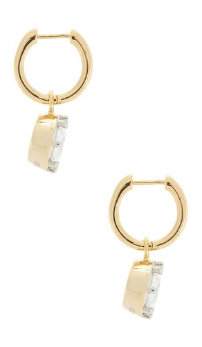 Xl Cleo Oval Charm Huggies Earrings in - Lili Claspe - Modalova