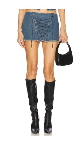 Selma Mini Skirt in Blue. - size L (also in M, S, XL) - LOBA - Modalova