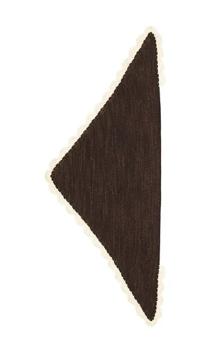 Knit With Cream Scallop Edge Scarf in - Loeffler Randall - Modalova