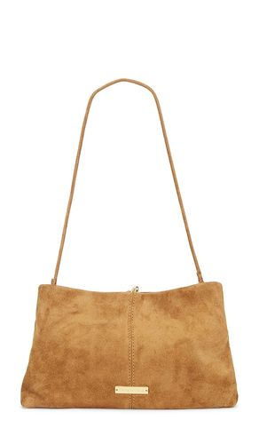 Split Suede With Gold Hardware Clutch in Brown - Loeffler Randall - Modalova