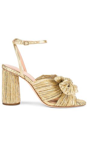 Camellia Bow Heel With Ankle Strap in Metallic . - size 5.5 (also in 6, 6.5, 7, 7.5, 8, 8.5, 9) - Loeffler Randall - Modalova