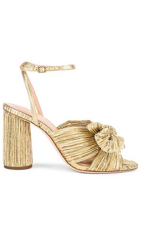 Camellia Bow Heel With Ankle Strap in Metallic . - size 5.5 (also in 6, 7.5) - Loeffler Randall - Modalova