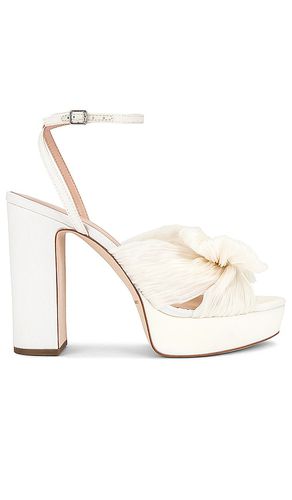 Natalia Pleated Knot Platform in White. - size 10 (also in 7, 8.5, 9, 9.5) - Loeffler Randall - Modalova