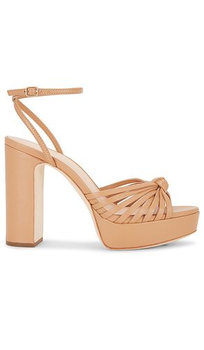 Sandalia de plataforma leather knot en color bronce talla 10 en - Tan. Talla 10 (también en 8.5, 9.5) - Loeffler Randall - Modalova