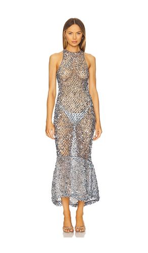 Sequin High Low Midi Dress in Baby Blue. - size 2 (also in 6) - Lapointe - Modalova