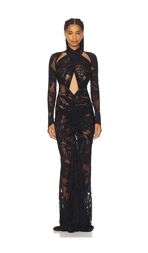 Burnout Jersey Halter Ruched Gown in . Taglia 0. Also in 4 - LaPointe - Modalova