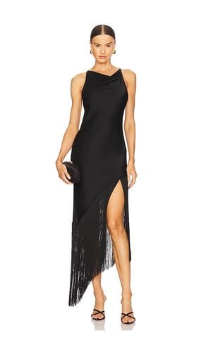 Satin Cowl Neck Fringe Dress in . - size 2 (also in 4, 6) - Lapointe - Modalova