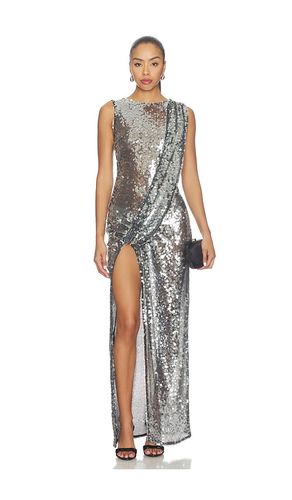 Mesh Sequin Sleeveless Gown With Sash in . Taglia 4. Also in 6 - LaPointe - Modalova