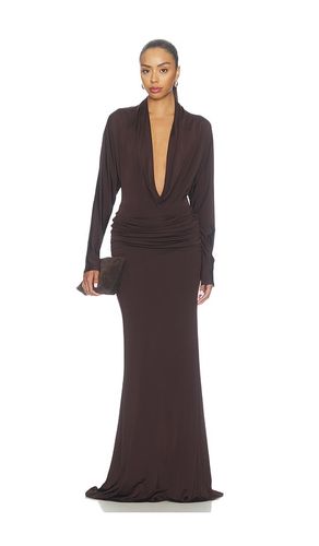 Printed Jersey Dolman Cowl Neck Gown in . Size L. Also in M, S, XS - LaPointe - Modalova