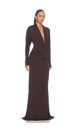 Printed Jersey Dolman Cowl Neck Gown in . Size L. Also in M, S - LaPointe - Modalova