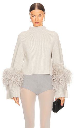 Merino Wool Cropped Sweater in White. - size L (also in M, S) - Lapointe - Modalova