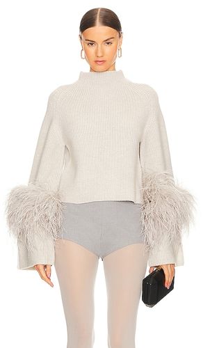 Merino Wool Cropped Sweater in White. - size L (also in S) - Lapointe - Modalova