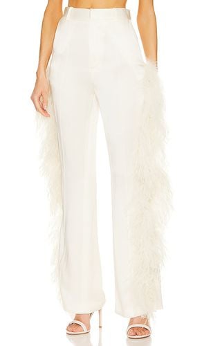 Doubleface Satin High Waisted Flare Pant W Ostrich in . - size 10 (also in 6) - Lapointe - Modalova