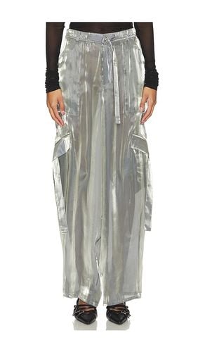 Metallic Utility Pant in Metallic Silver. - size L (also in S) - Lapointe - Modalova