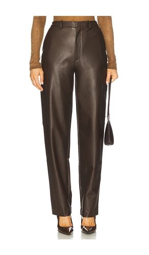 Stretch Faux Leather Tapered Pant in Dark . - size 2 (also in 4) - LaPointe - Modalova