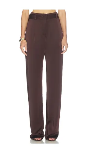Lightweight Satin High Waisted Belted Pant in . - size 4 (also in 6, 8) - LaPointe - Modalova