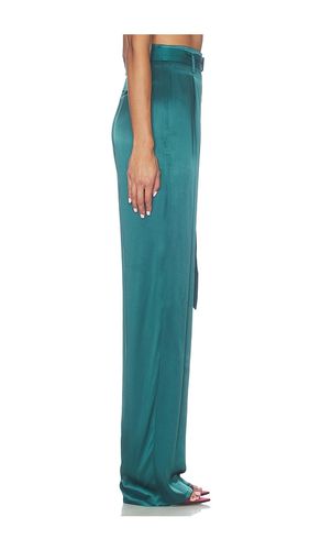 Satin Belted Pant in Teal. - size 0 (also in 2, 4, 6) - LaPointe - Modalova